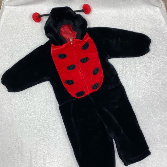 Celebration Halloween plush zip one piece ladybug costume 12-24m - Picture 1 of 6